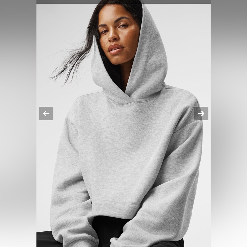 Alo Yoga Bae Hoodie Gray